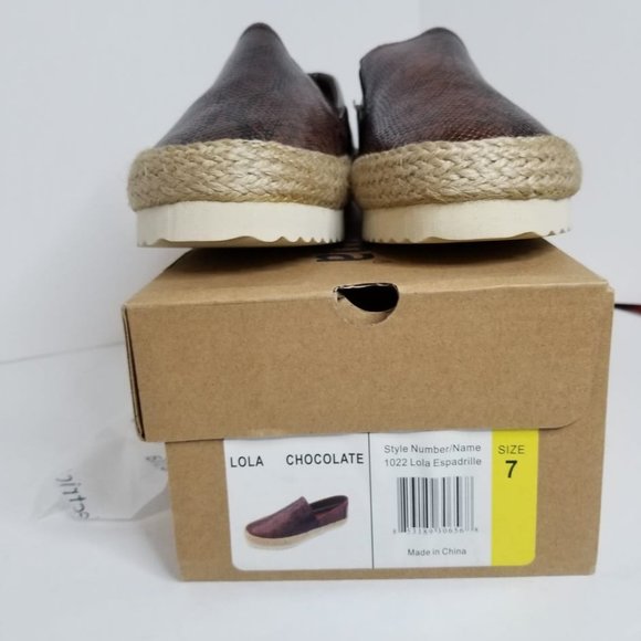 Electric Karma NWT Chocolate Python Espadrilles - Picture 3 of 3